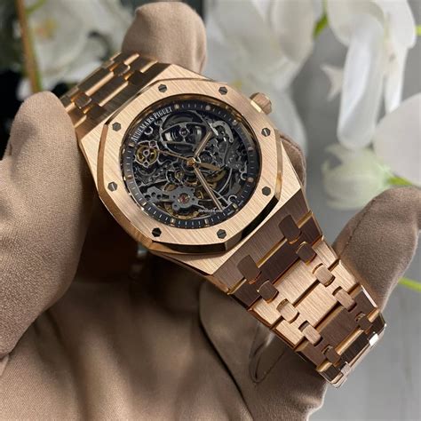 audemars piguet royal oak 39mm rosegold skeleton|royal oak skeleton watch price.